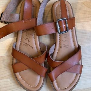 Blowfish Leather Strappy Sandals